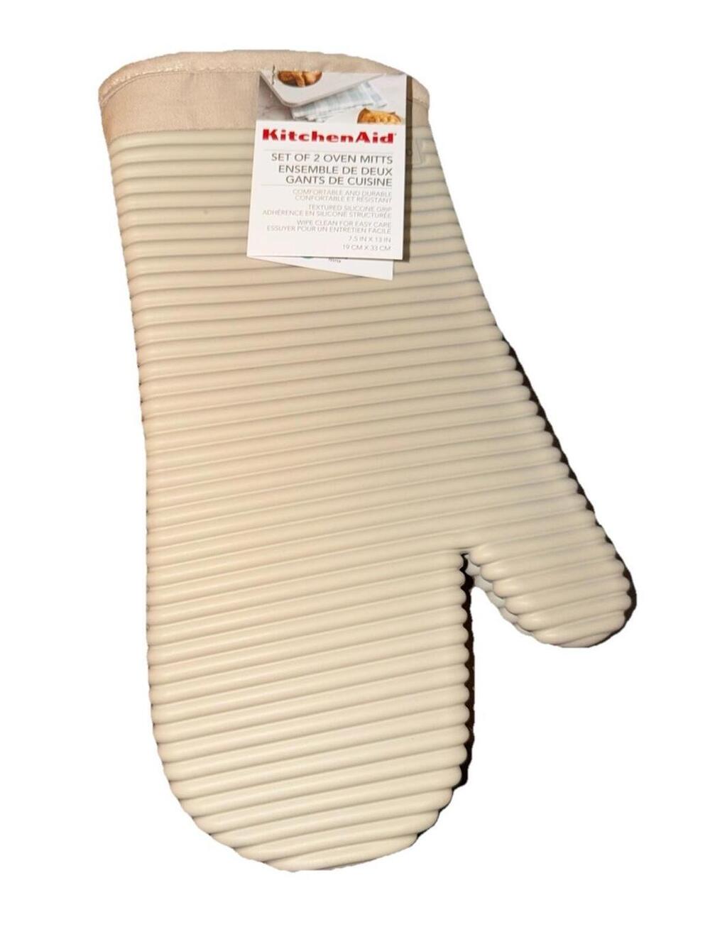 KitchenAid Set of 2 Textured Silicone Oven Mitts